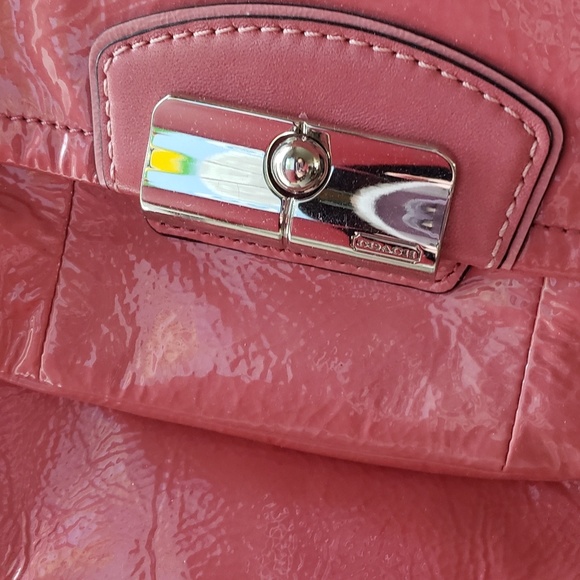 Coach Pink Patent Kristine Purse - Picture 2 of 7